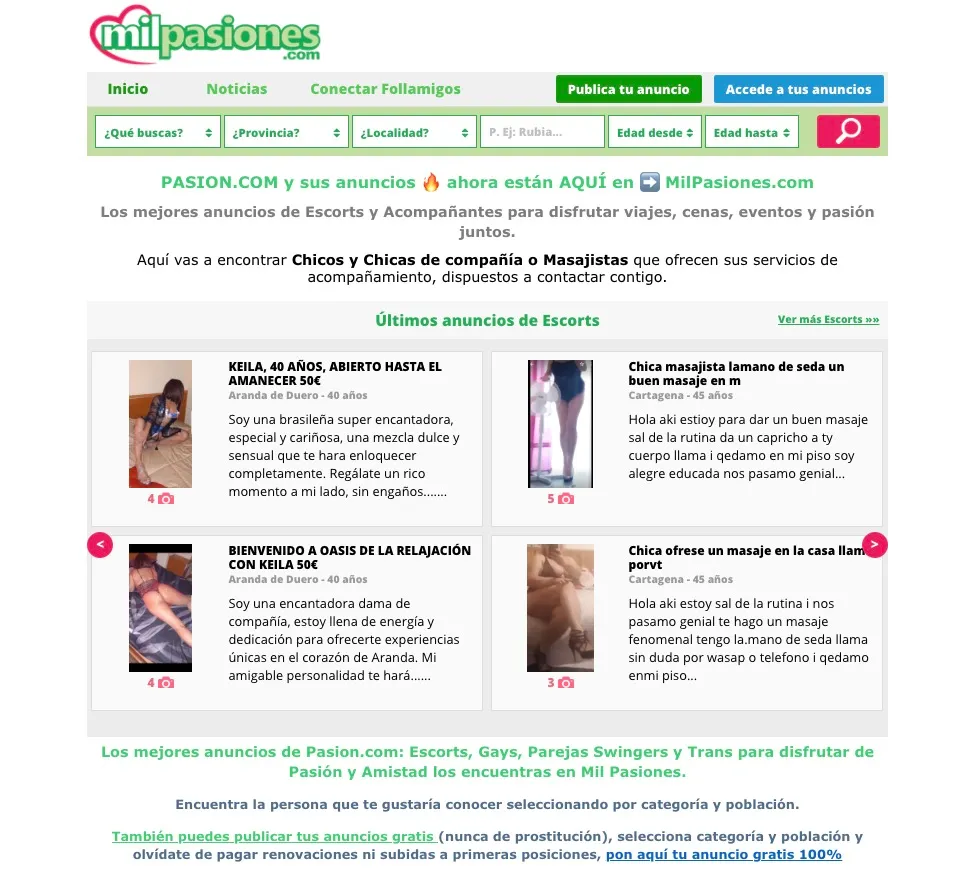 Milpasiones.com