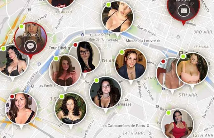 Xflirt: mapa de usuarios