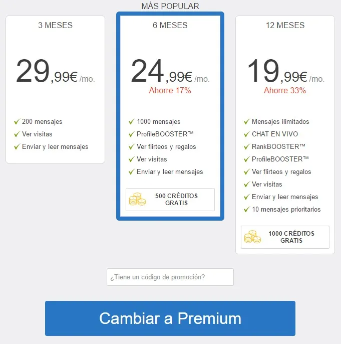 victoria milan: precios