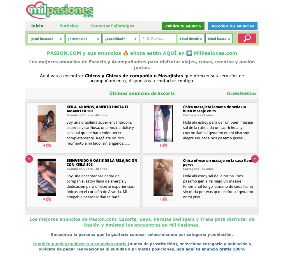 Milpasiones.com